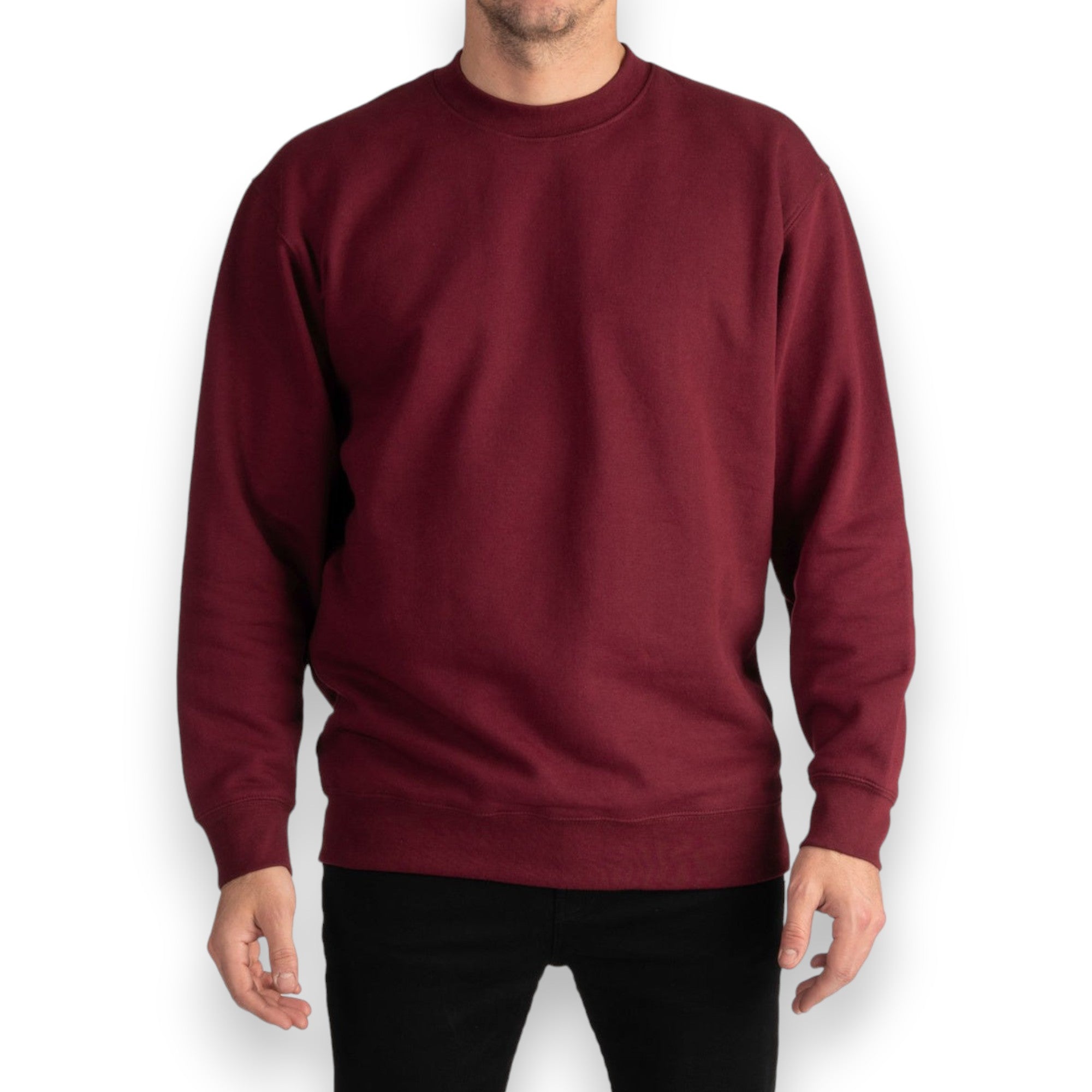 HEAVYWEIGHT CREW NECK FLEECE PULLOVER SWEATER (13oz)