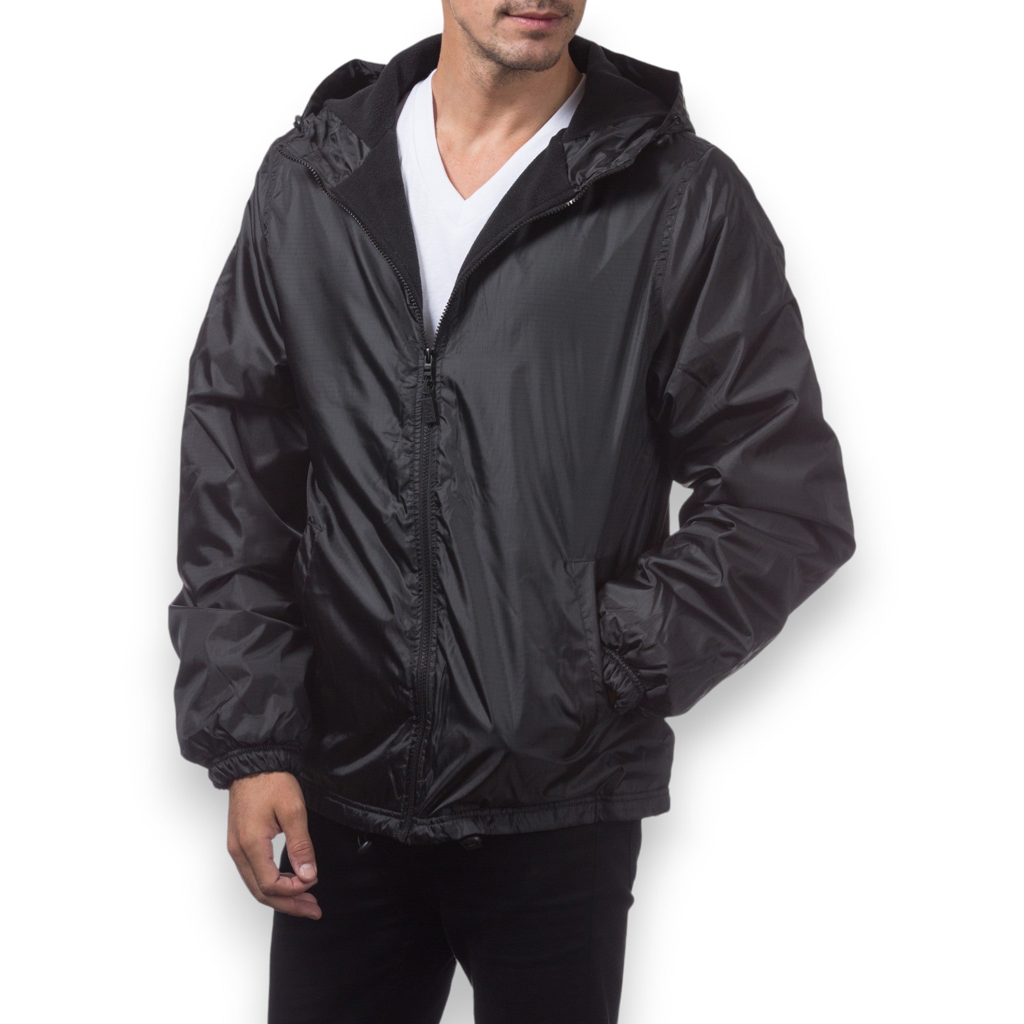 PRO CLUB FLEECE LINED WINDBREAKER JACKET